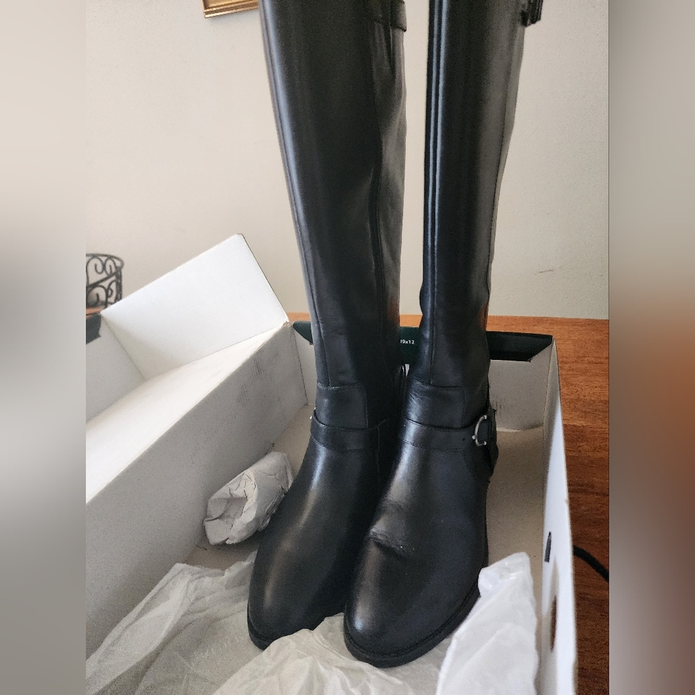 Like New Black MARGARITE Riding boots from Ralph Lauren 9.5B